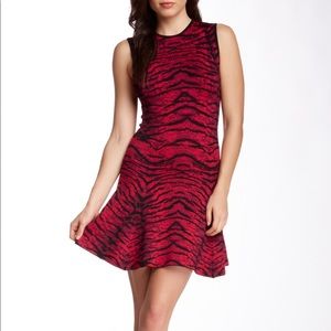 Torn by Ronny Kobo Malu Tiger Jacquard Dress - XS
